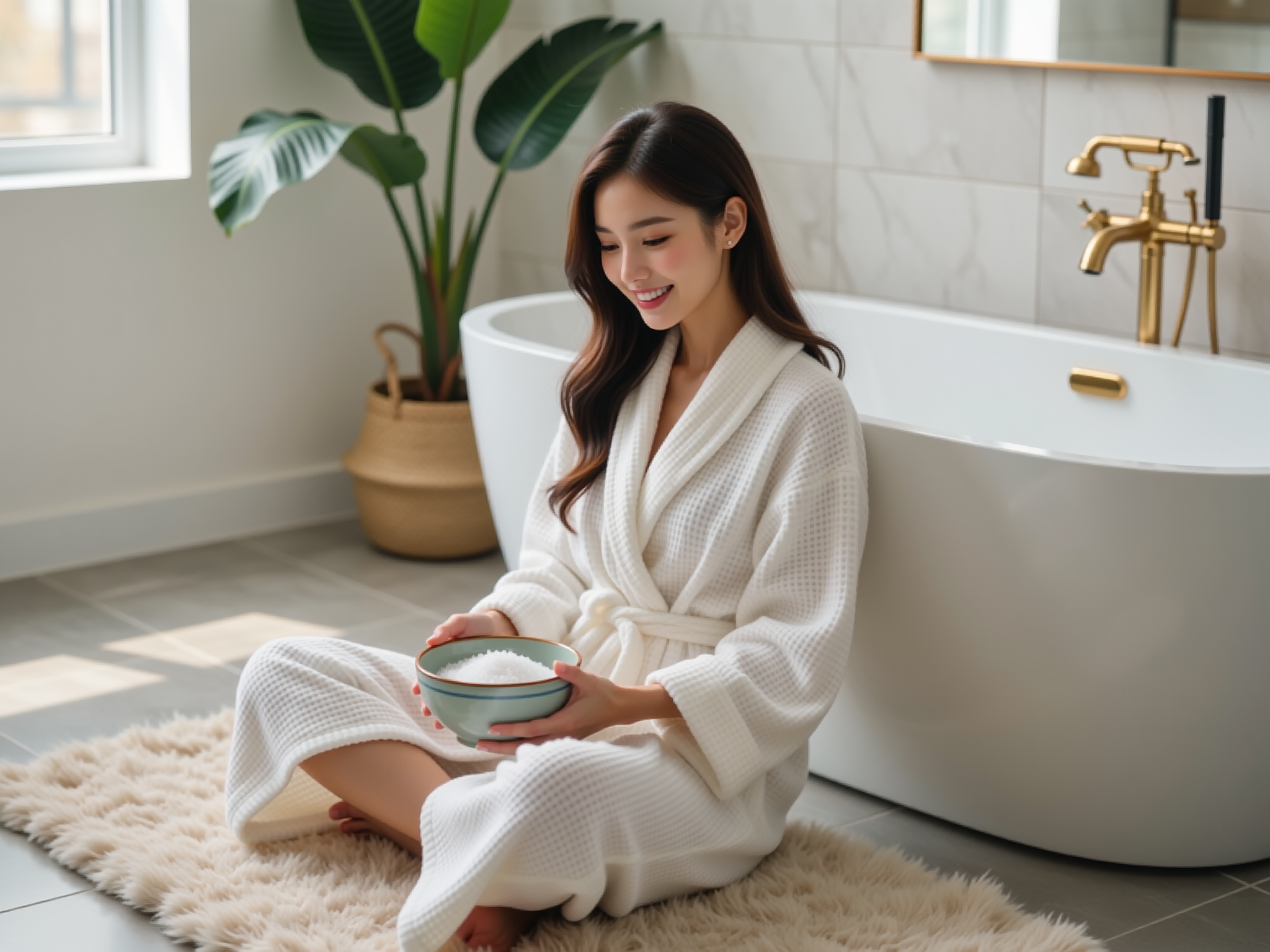 Coral Fleece Bathrobe Deluxe